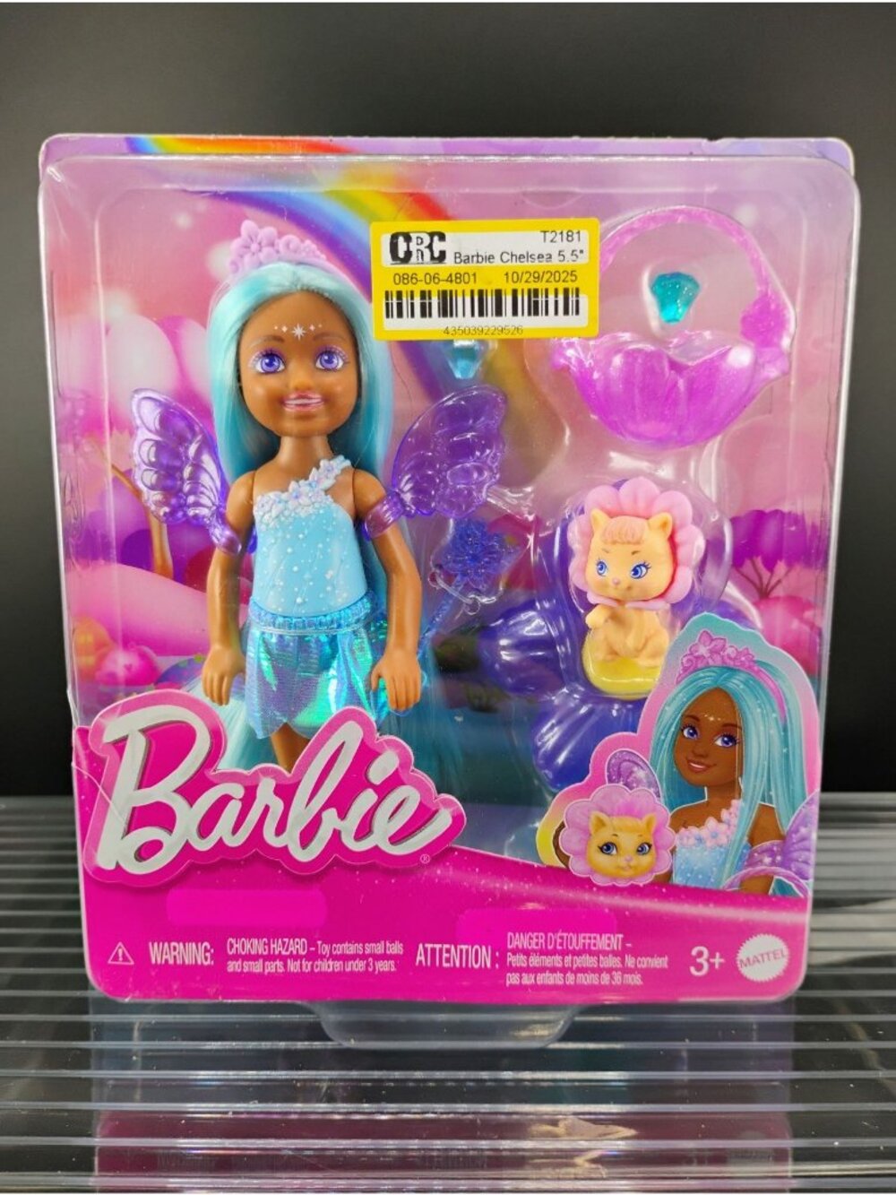 Barbie Chelsea Doll With Accessories & Pet Figurine 5.5" Blue Wings